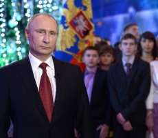 Владимир Путин поздравил россиян с Новым 2014 годом!