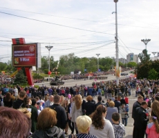 В Тирасполе провели акцию "Георгиевская ленточка"