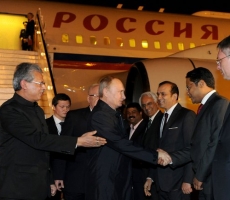 Владимир Путин прибыл с официальным визитом в Индию