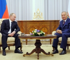 Владимир Путин поздравил Ислама Каримова с победой на президентских выборах в Узбекистане